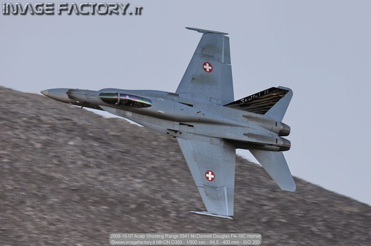 2009-10-07 Axalp Shooting Range 0541 McDonnell Douglas FA-18C Hornet